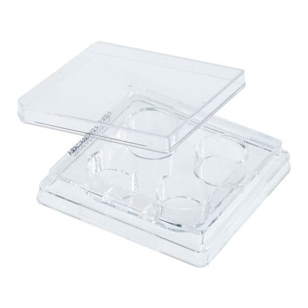 Celltreat Scientific Products CELLTREAT 4 Well Non-treated Plate with Lid, Individual, Sterile, 50/PK 229503